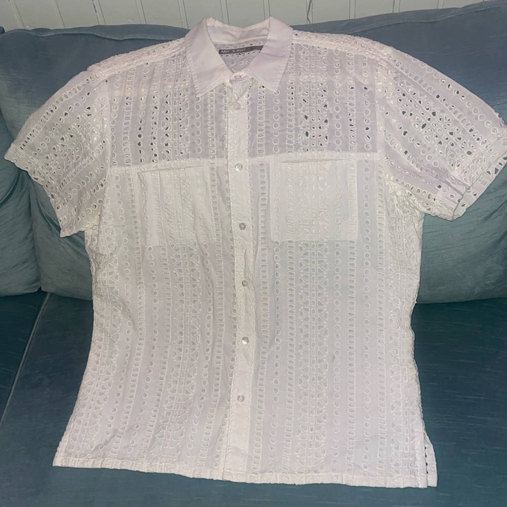 Mr. Turk size L beautiful short sleeve shirt. Like new! Well taken care of of